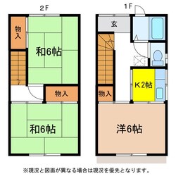 マルタカ荘（北）の物件間取画像